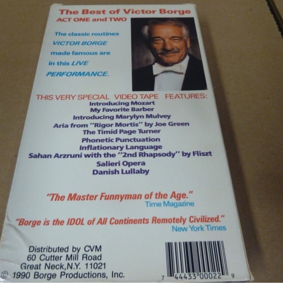 The BEST of VICTOR BORGE Home Video Act One & Two - VHS Tape. - Picture 4 of 5